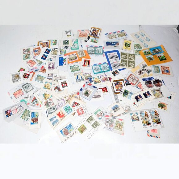 Vintage Postage Stamp Collection Canada US Germany Denmark Italy USA Collectable - Picture 2 of 15